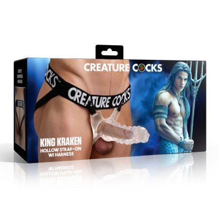 (image for) King Kraken Hollow Strap-On with Harness