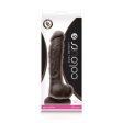(image for) Colours Dual Density Dildo 8" - Dk Brown