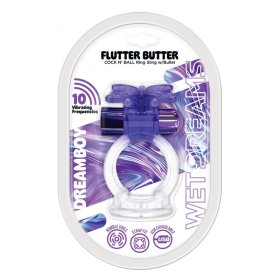 WET DREAMS - DREAM BOY - FLUTTER BUTTER JELLY COCK & BALL SLING 10 FREQ BULLET GRADIENT COLOR PURPLE WET DREAMS - DREAM BOY - FLUTTER BUTTER JELLY COCK & BALL SLING 10 FREQ BULLET GRADIENT COLOR PURPLE