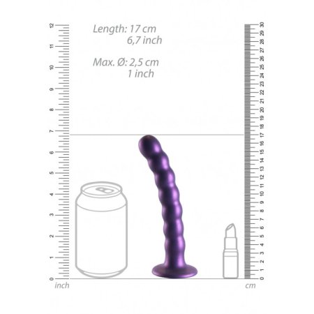 (image for) Ouch! Beaded G-Spot Dildo 6.5'' - Purple