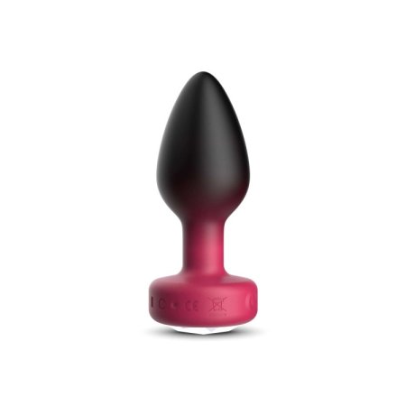 (image for) RUBY Ombre - MEDIUM Cheeky Charms Eluxe Vibrating Plug With Remote - Clear Gem