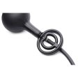(image for) Devils Rattle Inflatable Silicone Anal Plug with Cock and Ball Ring