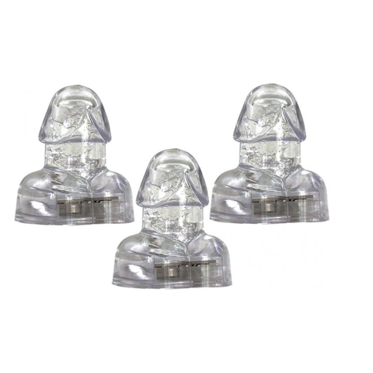 (image for) LIGHT UP PENIS ICE CUBES 3PK. BLINKING/FLASHING PENIS SHAPED ICE CUBES.