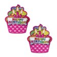 (image for) Happy Birthday Cupcake Pasties - Pink Multicolored