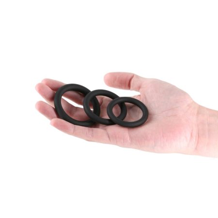 (image for) Renegade - 3pc Slim Rings - Black