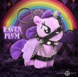 (image for) Raven Plum Bondage Pony Keychain - Purple