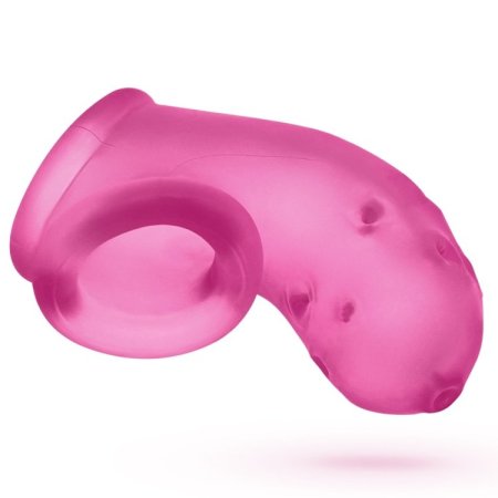(image for) AIRLOCK, air-lite vented chastity, PINK ICE