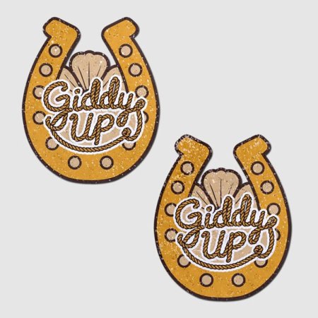 (image for) Giddy Up Sparkling Horseshoe Golden Pasties