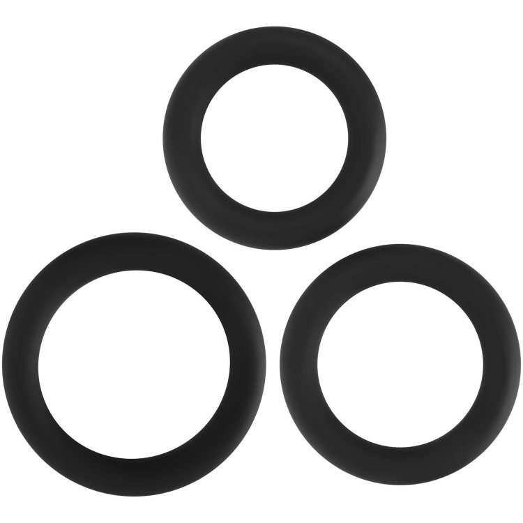 (image for) Adam & Eve Silicone Penis Ring Set