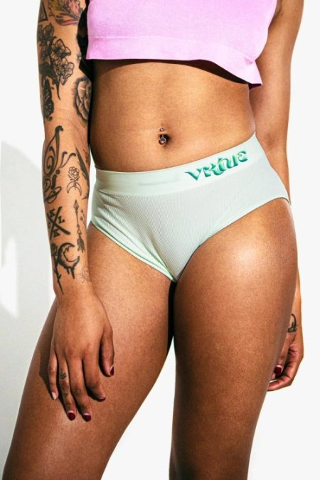(image for) Womens Medium - JockVStrap Rib Briefs - Mint