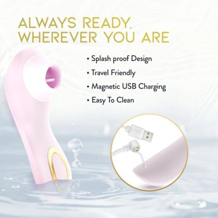 (image for) Delice - Fleur - Clitoral, Fluttering & Suction Personal Massager