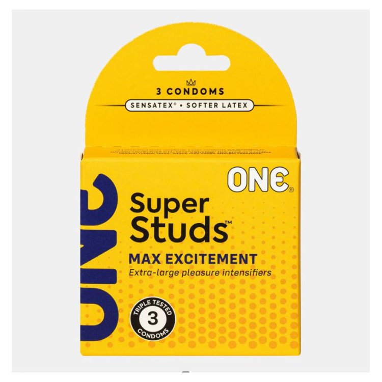 (image for) ONE Super Studs Condoms - 3pk