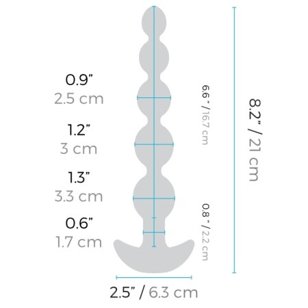 (image for) CINCO ANAL BEADS | BLACK