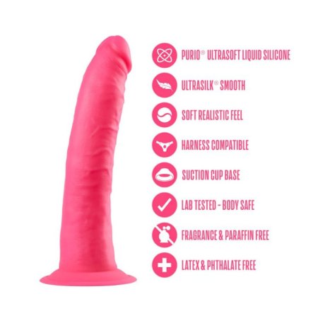 (image for) Neo Elite - 6" Silicone Dual Density Cock - Neon Pink
