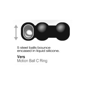 Steel Motion Balls Liquid Silicone Ring Steel Motion Balls Liquid Silicone Ring