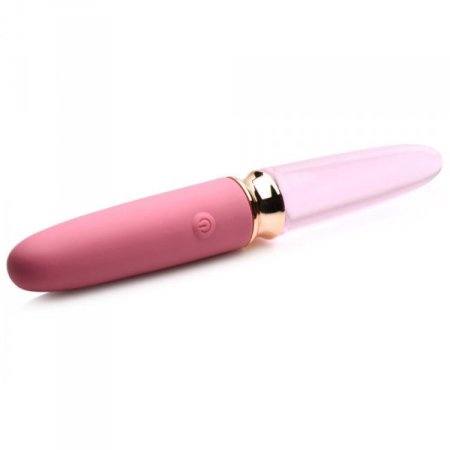 (image for) 10X Dual End Smooth Silicone/Glass Vibe*