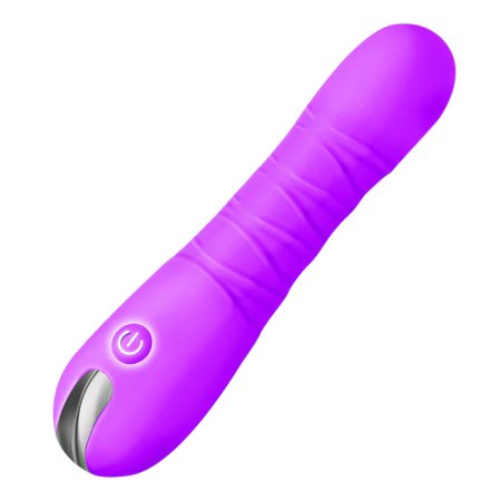 (image for) Thrusting Silicone Dildo - Purple