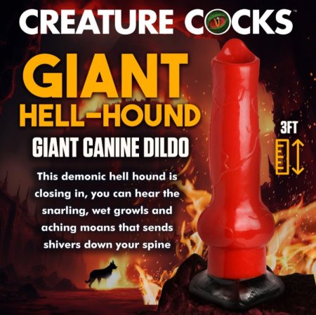 (image for) Hell-Hound Canine Penis GIANT 3' Dildo