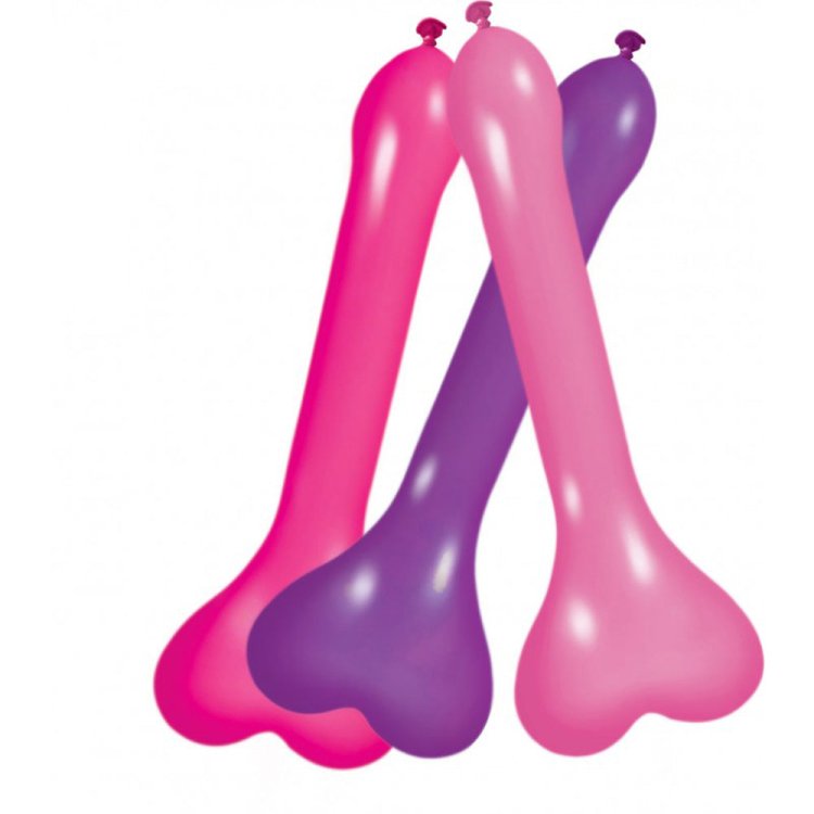 (image for) Pecker Party Balloons - Assorted Colours