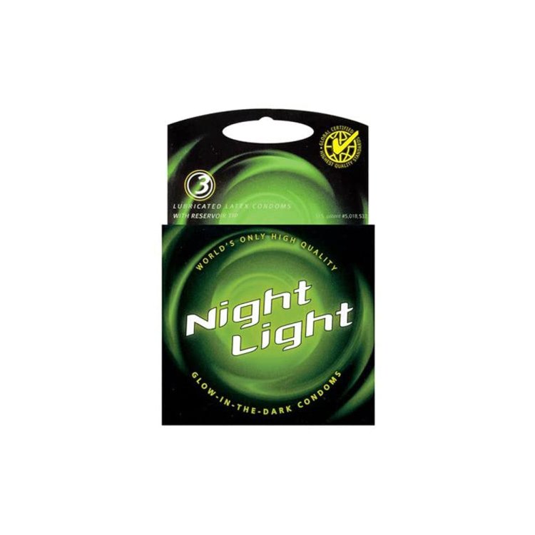 (image for) Night Light Glow In Dark Condoms - 3pk