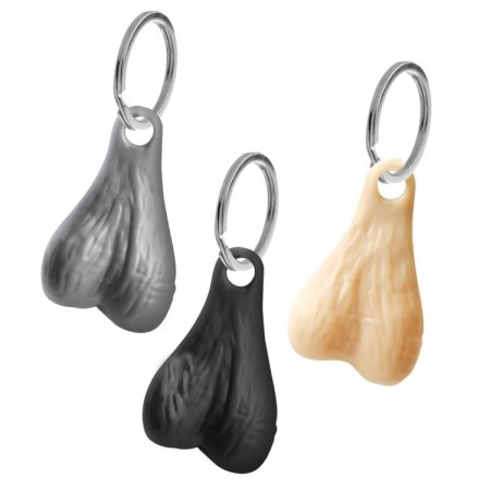 (image for) Nuts 3 Keychain Set - Dark/Light/Silver