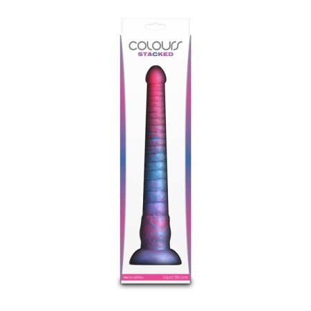 (image for) Colours - Stacked - 12" Dildo - Pink/Blu