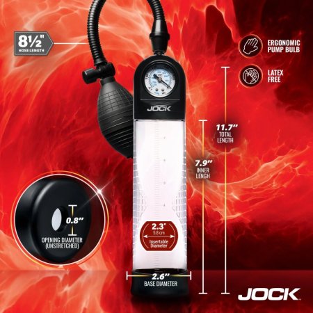 (image for) Pump Up Gauge Penis Pump with Bulb