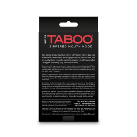 (image for) Hustler Taboo - Zippered Mouth Hood - Wh