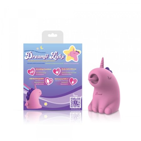 (image for) TESTER - Dreamii Licks Licking Unicorn Stimulator - Mystical Pink