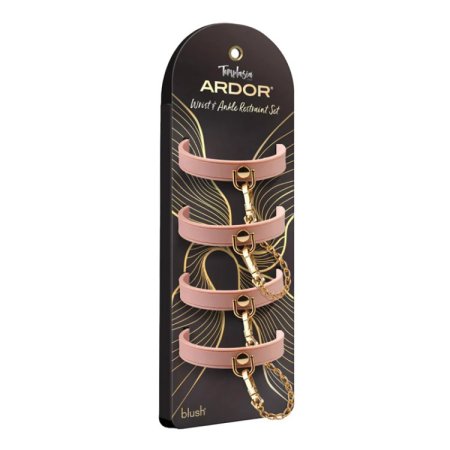 (image for) Temptasia Ardor - Silicone Wrist & Ankle Restraints - Pink