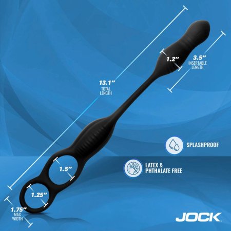 (image for) Hyper Thrusting and Vibrating Anal Plug with C-Ring