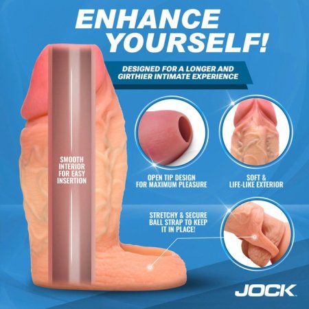 (image for) Enhancers Silicone Penis Extension Sleeve - Light