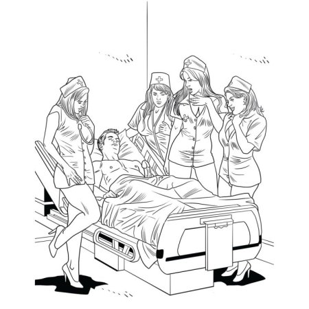 (image for) XXX Nurses Colouring Book
