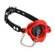 (image for) Plugged Silicone Feeding Gag - Red