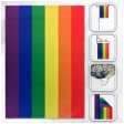 (image for) Rainbow Polar Fleece Blanket 50" x 60"