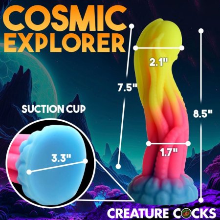 (image for) Tenta-Glow Silicone Glow-In-Dark Dildo