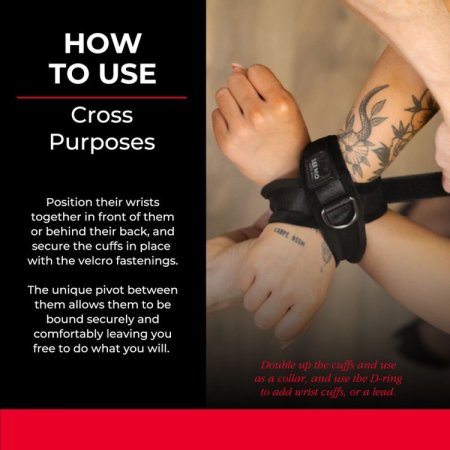 (image for) SEI MIO Cross Purposes Over-Wrap Cuffs