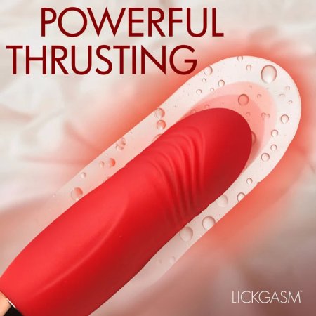 (image for) Bliss Kiss Kissing Clitoral Stimulator w/ Thrusting Vibrator