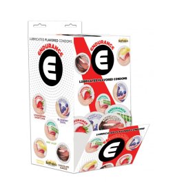 ENDURANCE CONDOMS - ASSORTED FLAVORS- WALL MOUNT DISPLAY -144 PCS ENDURANCE CONDOMS - ASSORTED FLAVORS- WALL MOUNT DISPLAY -144 PCS