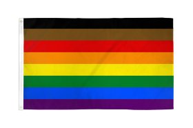 Philly Rainbow Flag 3x5ft Polyester