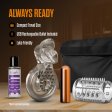 (image for) Stay Hard - Vibrating Double Cock Ring Set with Sleeve