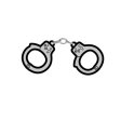 (image for) Enamel Pin: Handcuffs - Grey/Black