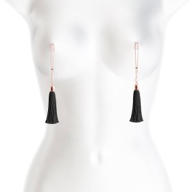Bound Nipple Clamps - T1 - Black Tassel