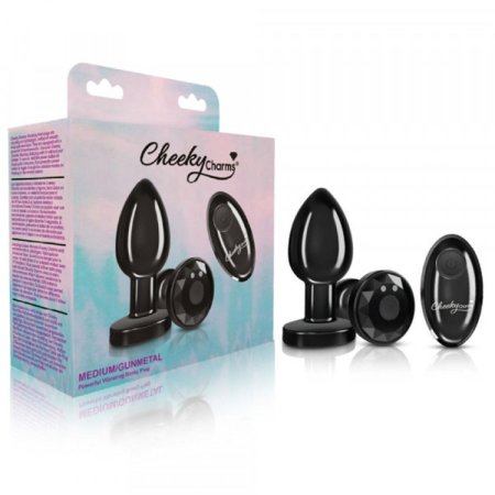 (image for) R/C Vibrating Metal Plug - Gunmetal-Med