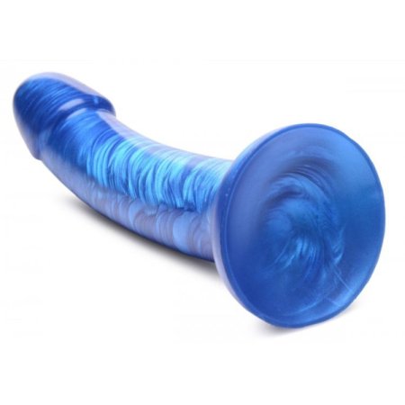(image for) G-Tastic 7" Metallic Silicone Dildo Blue