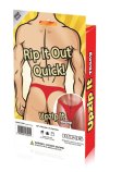 (image for) FUNDIES Unzip It Thong w/ rose petals - OS - RED