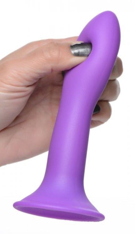 (image for) Squeezable Slender Dildo - Purple