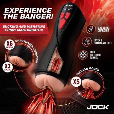 (image for) JOCK Advanced Banger! Sucking & Vibrating Pussy Masturbator