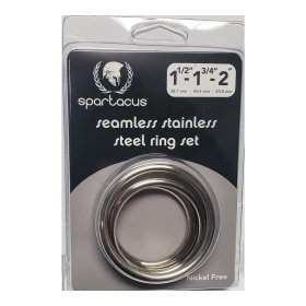 Seamless Stainless Steel Ring Set 3pc Seamless Stainless Steel Ring Set 3pc