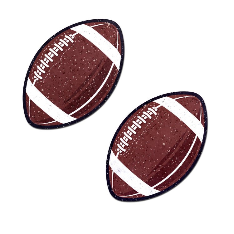 (image for) Football Pasties on Sparkly Velvet